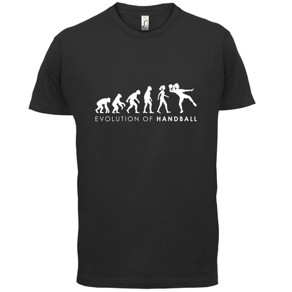 Evolution Of Woman Handball T Shirt