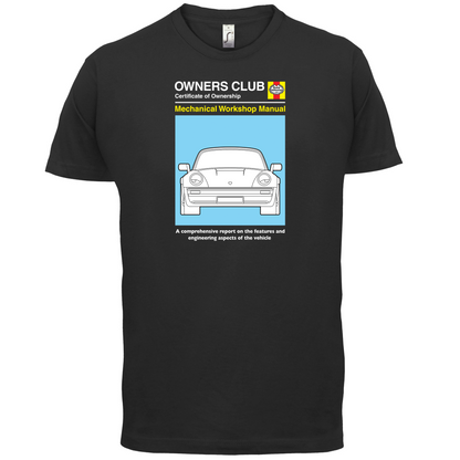 Car Owners Manual 930 Turbo T Shirt