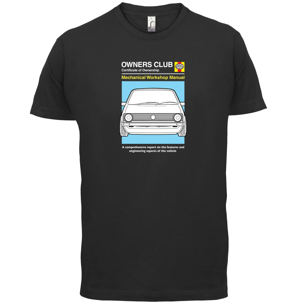Car Owners Manual Golf MK1 T Shirt