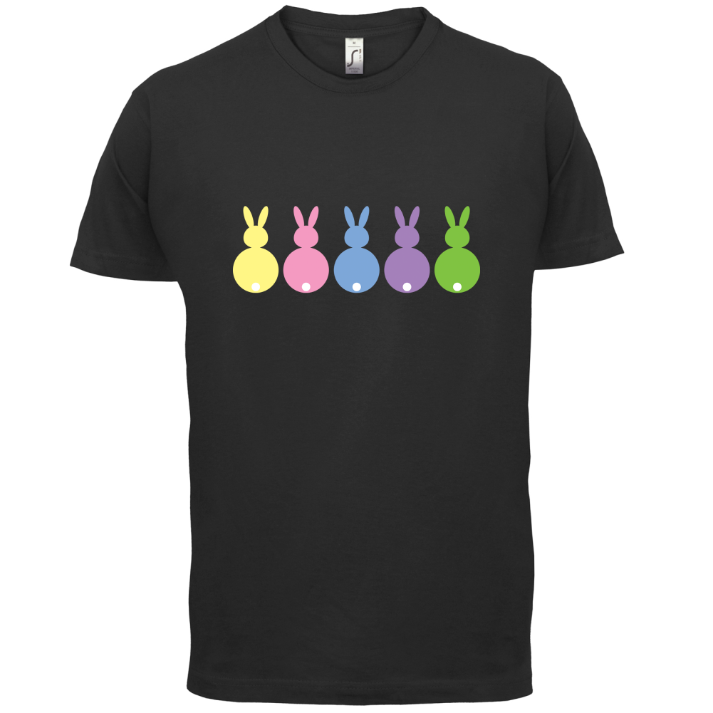 Multi Colour Easter Bunny's T Shirt