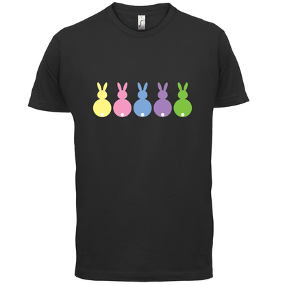 Multi Colour Easter Bunny's T Shirt