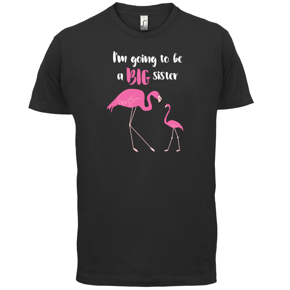 Big Sister Flamingo  T Shirt