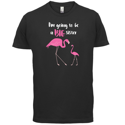 Big Sister Flamingo  T Shirt