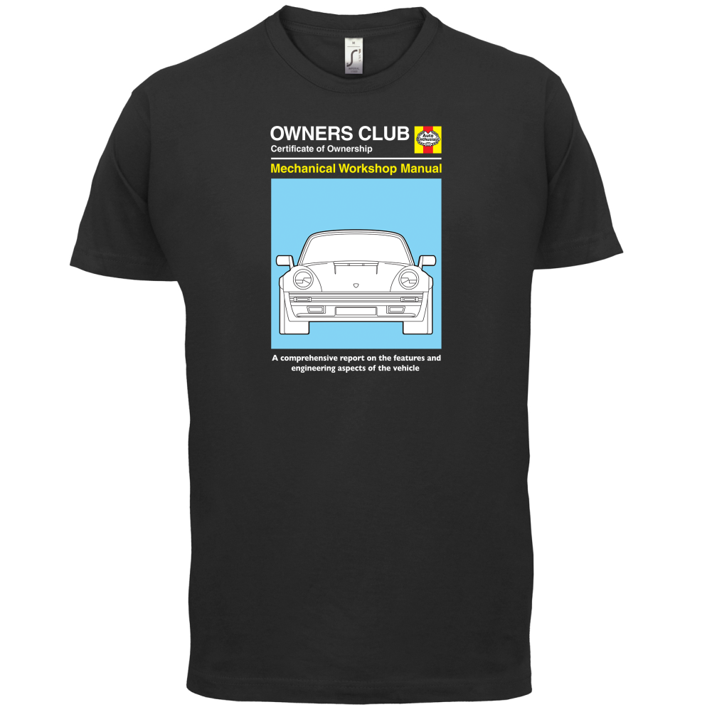 Car Owners Manual 964 Turbo T Shirt