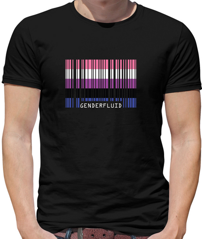 LGBT Barcode Flags - Gender Fluid T Shirt