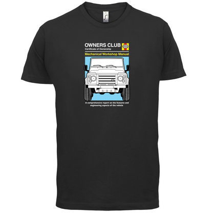 Car Owners Manual Land Rover T Shirt