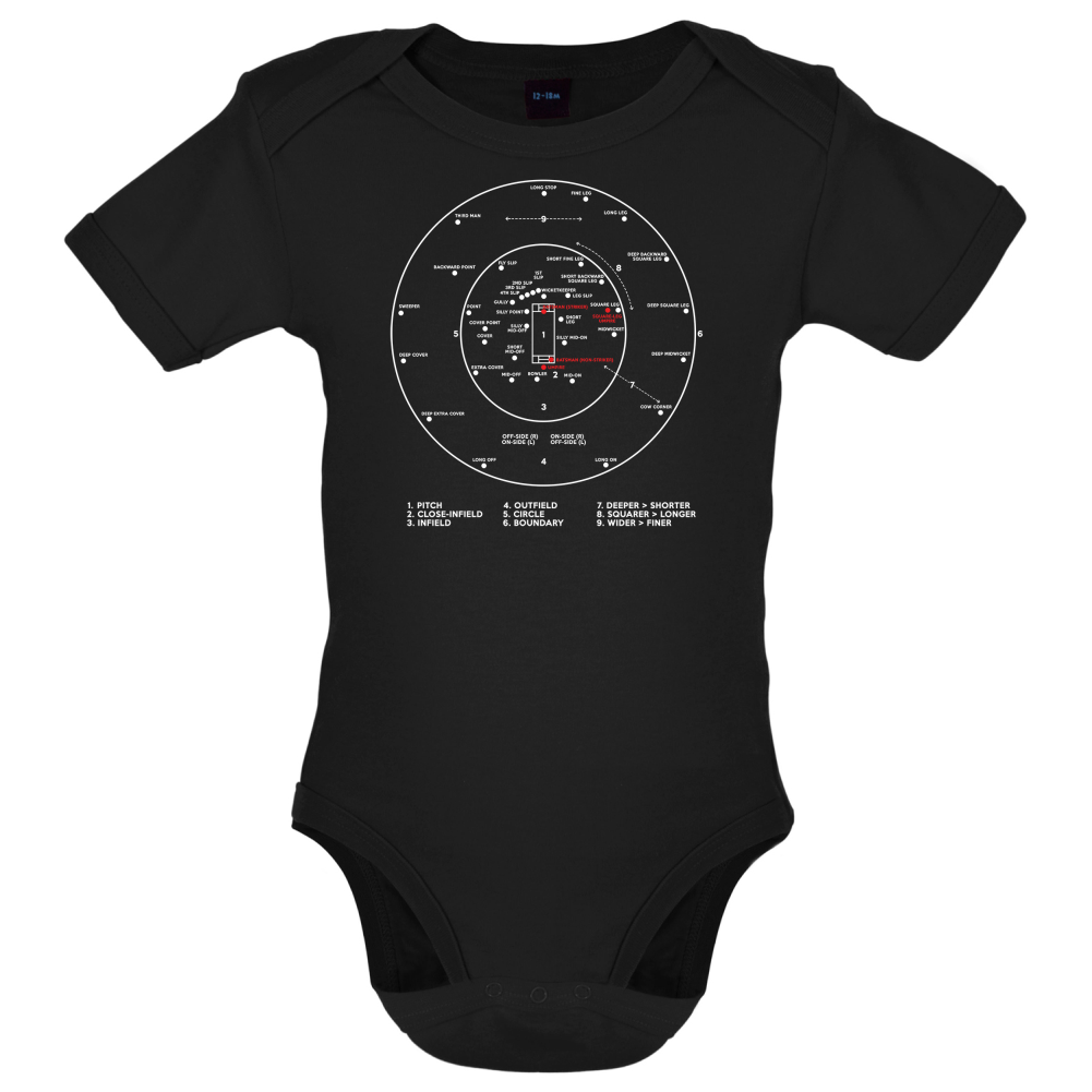 Cricket Ground Diagram Baby T Shirt