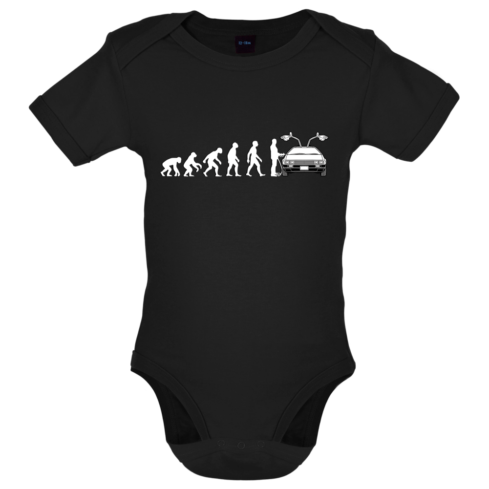 Evolution of Man DMC-12 Driver Baby T Shirt