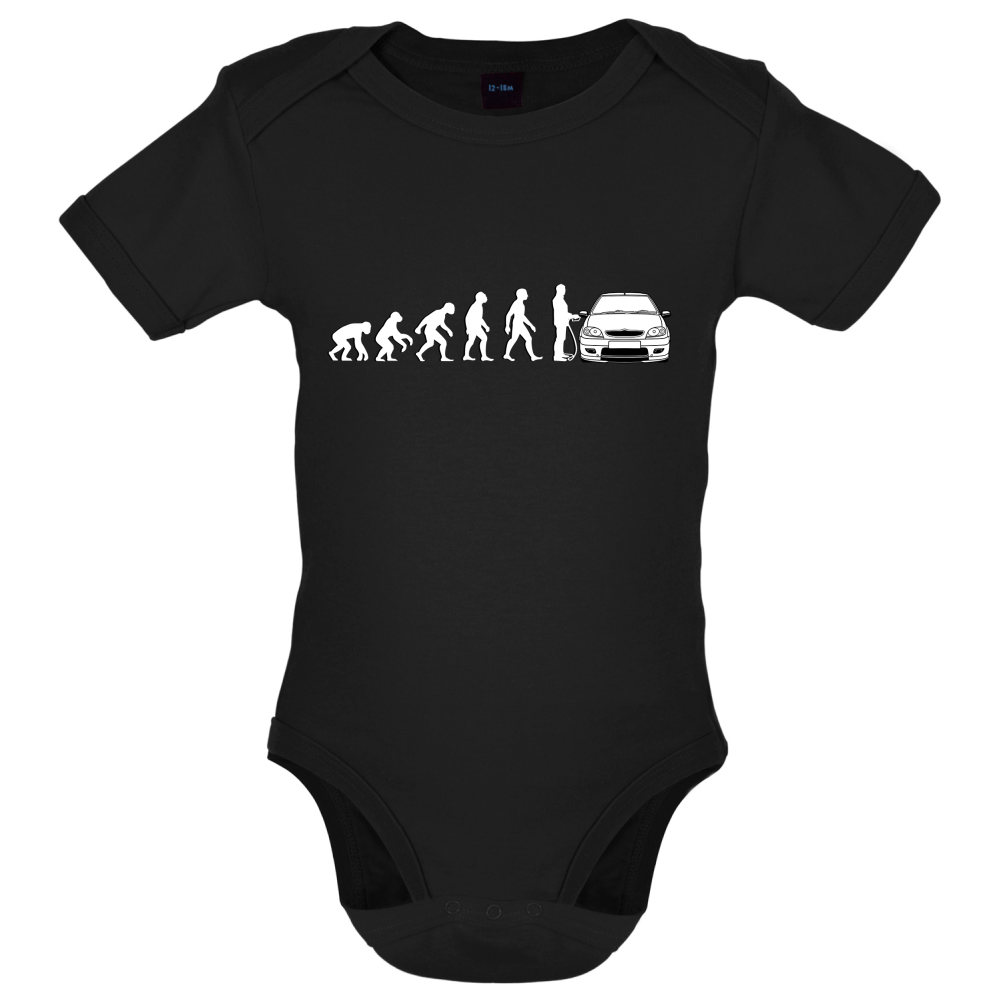 Evolution of Man Saxo Driver Baby T Shirt