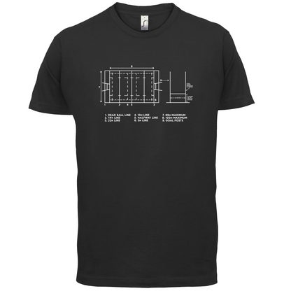 Rugby Pitch Diagram T Shirt