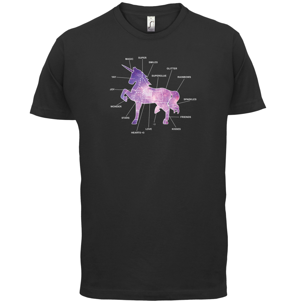 Unicorn Butchers Diagram T Shirt