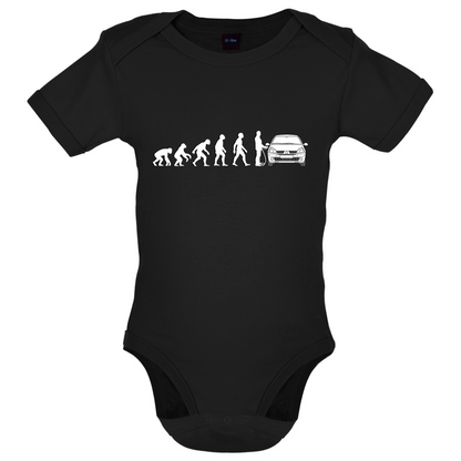 Evolution of Man Clio Driver Baby T Shirt