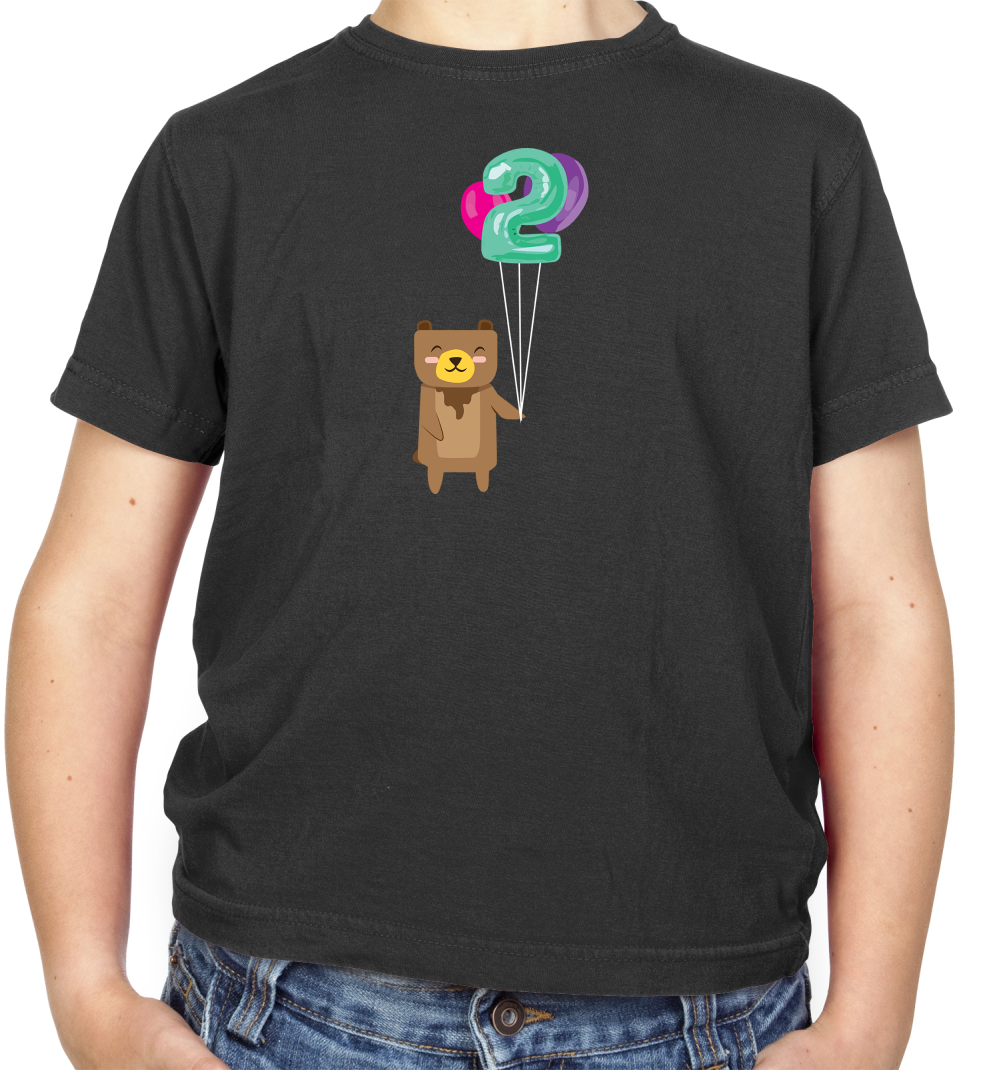 2nd Birthday Bear Kids T Shirt