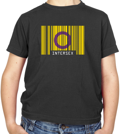 LGBT Barcode Flags - Intersex Kids T Shirt