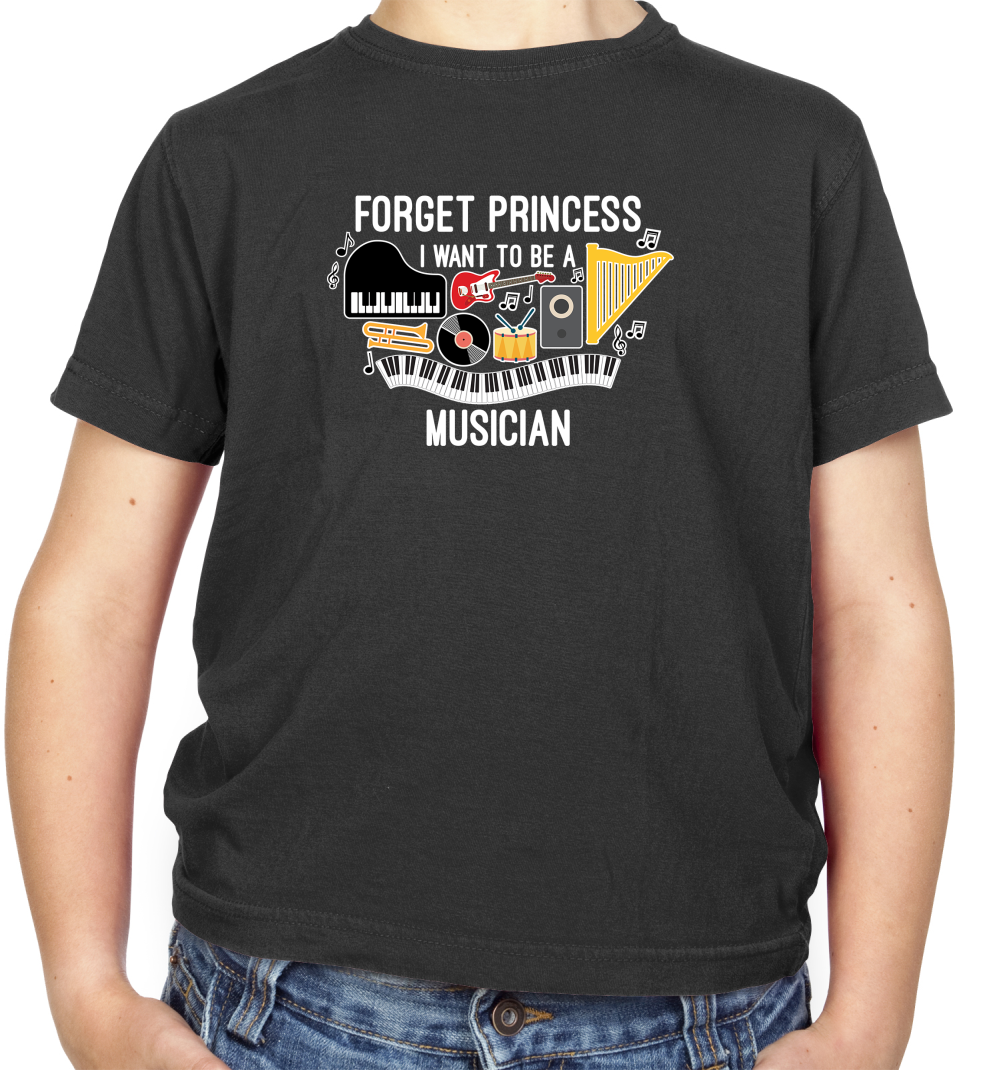 Forget Princess Musician Kids T Shirt