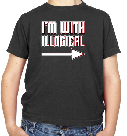 I'm With Illogical Kids T Shirt