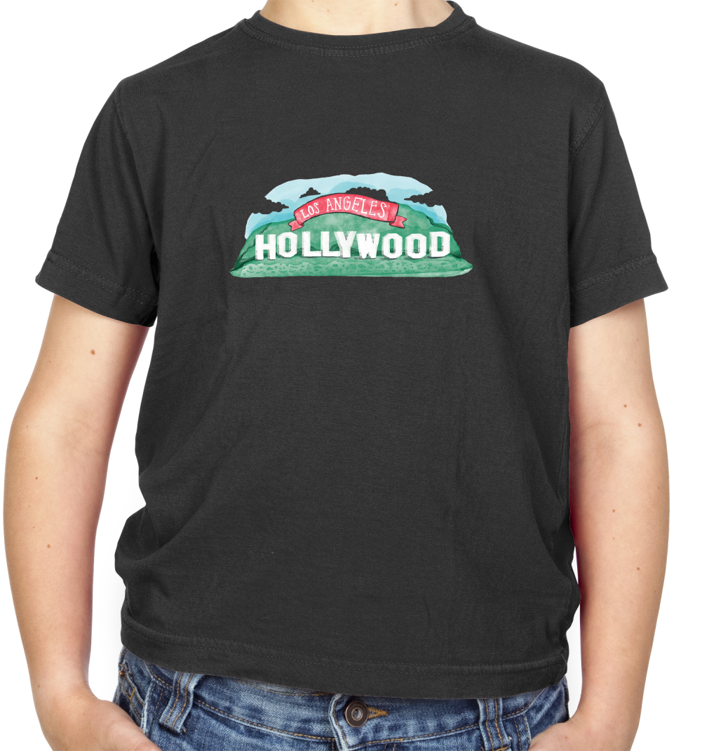 Hollywood Sign Kids T Shirt