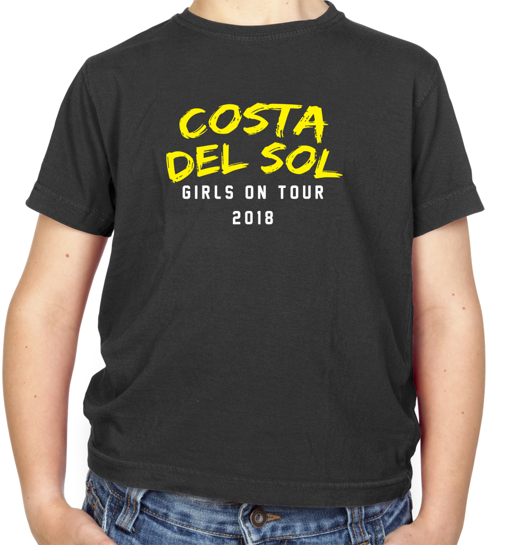 Girls On Tour Costa Del Sol Kids T Shirt