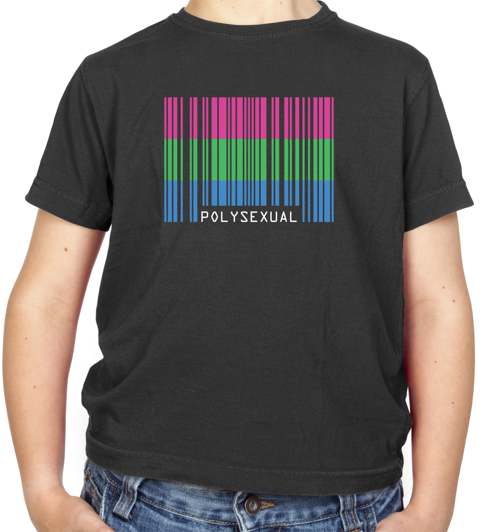 LGBT Barcode Flags - PolySexual Kids T Shirt
