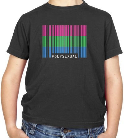 LGBT Barcode Flags - PolySexual Kids T Shirt