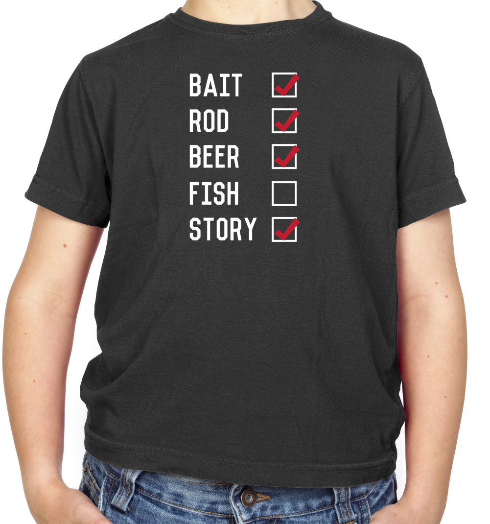 Fishing Checklist Kids T Shirt