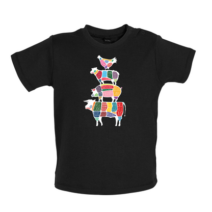 Meat Stack Diagram Baby T Shirt