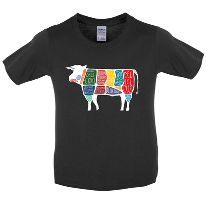 Delicious Cow Kids T Shirt