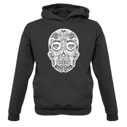 Mexican Sugar Candy Skull Kids T Shirt
