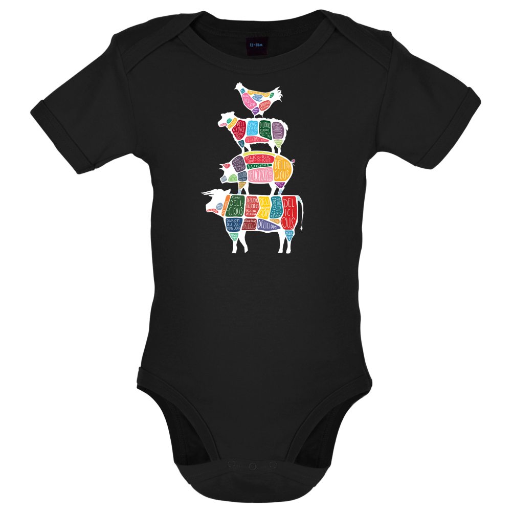 Meat Stack Diagram Baby T Shirt