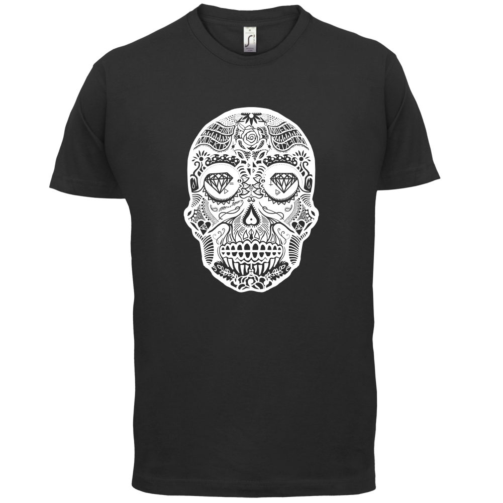 Mexican Sugar Candy Skull T Shirt