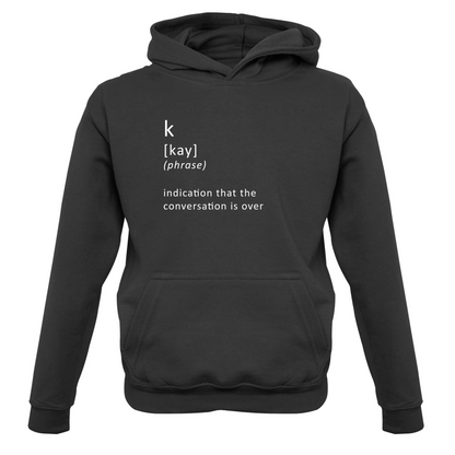 Funny Definition K Kids T Shirt