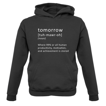 Funny Definition Tomorrow Kids T Shirt