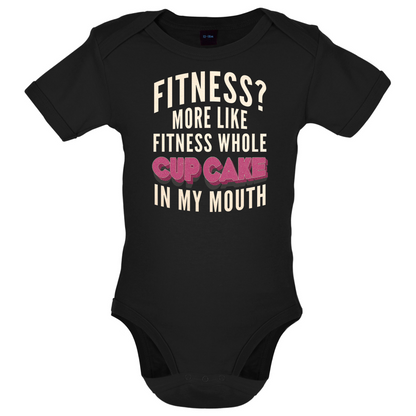 Fitness Cupcake In My Mouth Baby T Shirt