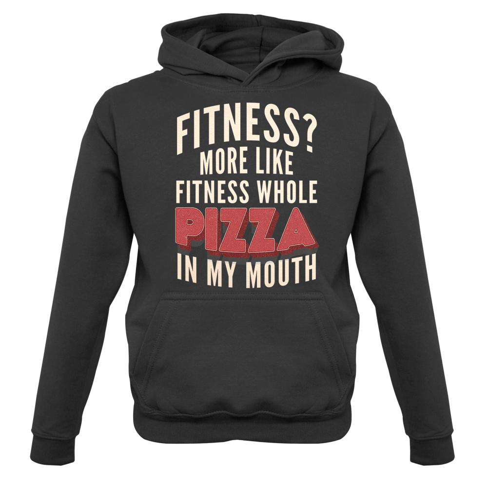 Fitness Pizza In My Mouth Kids T Shirt