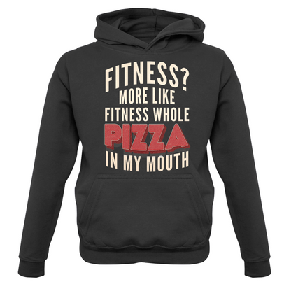 Fitness Pizza In My Mouth Kids T Shirt