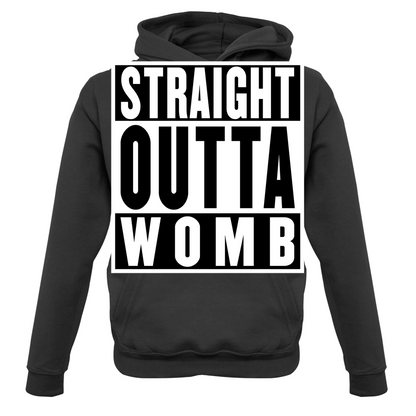 Straight Outta Womb Kids T Shirt