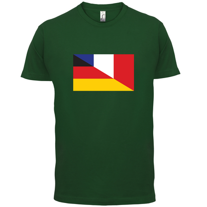 Half German Half French Flag T Shirt