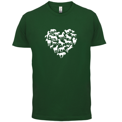Love Heart Horse T Shirt