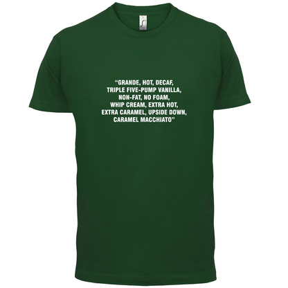 Long Coffee Order T Shirt