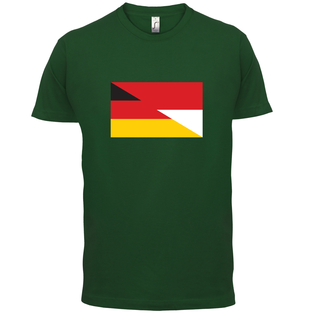 Half German Half Polish Flag T Shirt