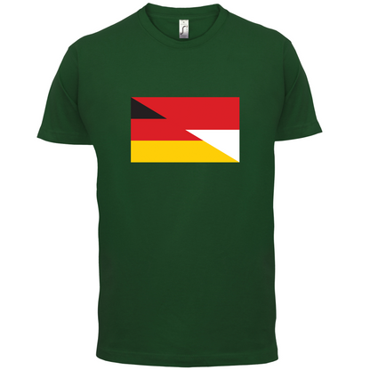 Half German Half Polish Flag T Shirt