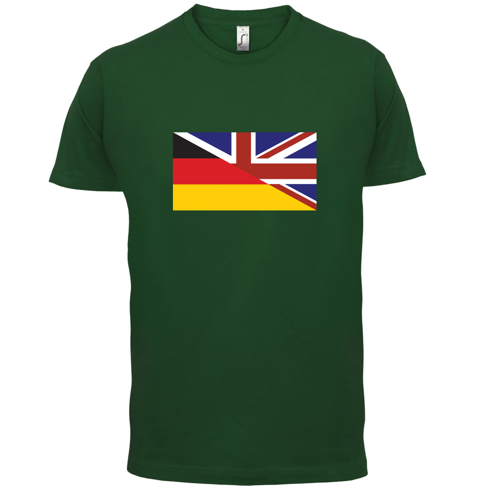 Half German Half British Flag T Shirt