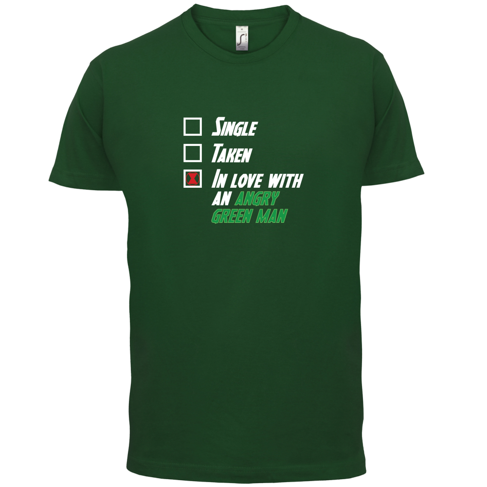 Single Taken Angry Green Man T Shirt
