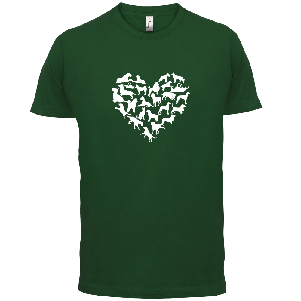 Love Heart Dogs T Shirt