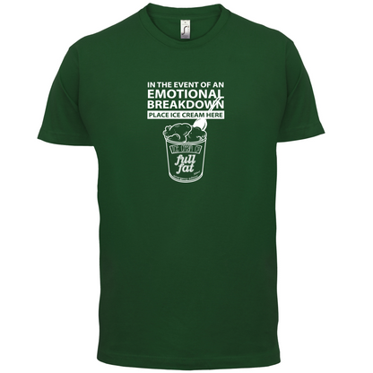 Emotional Breadown Place Ice Cream Here T Shirt