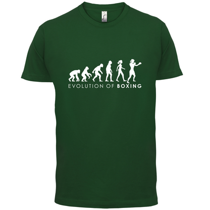 Evolution Of Woman Boxing T Shirt