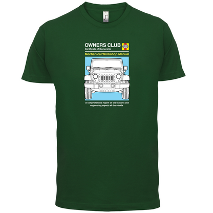 Car Owners Manual Jeep T Shirt