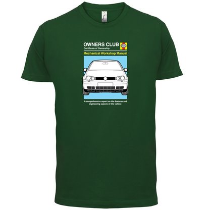 Car Owners Manual Golf MK4 T Shirt