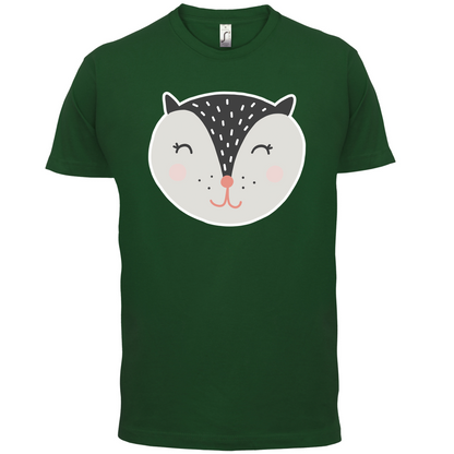 Smiley Face Badger T Shirt