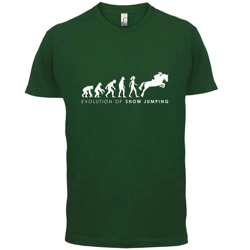 Evolution Of Woman Show Jumping T Shirt